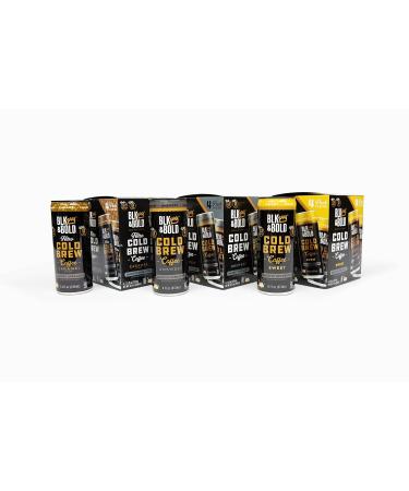 Blk & Bold Nitro Cold Brew - Smooth Caramel Flavor | Low Calorie | Zero Sugar | Fair Trade Certified | B Corp | Black Owned Business | 8 oz Can (Pack of 12) - Buy Online on GoSupps.com