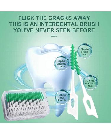 Soft Silicone Interdental Brush - Adaptive Dual-House Dental Floss Stick for Effortless Cleaning | International Shipping Available - Buy Online on GoSupps.com