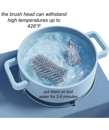 Silicone Bottle Brush Cleaner Soft Silicone Baby Bottle Brush for Cleaning Water Bottles Baby Bottles Thermoses Glasses Cups Wine Glass Food Jars (Pink) - Buy Online on GoSupps.com