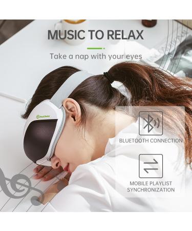 Real Relax Eye Massager with Bluetooth & Heating - Relieve Eye Strain Dark Circles & Dry Eyes | Perfect Birthday Gift - Buy Online on GoSupps.com