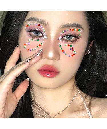 Rhinestone Stickers 3/4/5mm - 15 Colors Self-Adhesive Face Gems for Makeup & Crafts | Body Bling Jewels & Eye Decals for Women & Girls - Buy Online on GoSupps.com