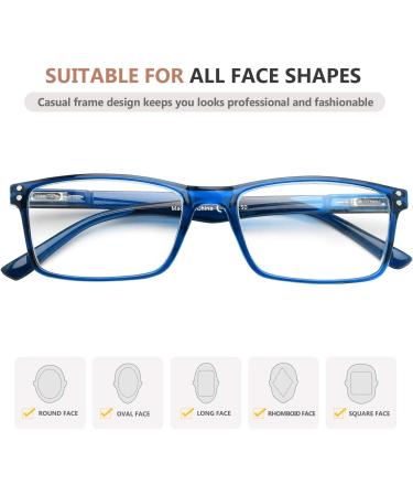 Eyekepper Stylish Reader +1.0 - Quality Spring Hinges Reading Glasses in Blue for Comfortable International Shipping - Buy Online on GoSupps.com