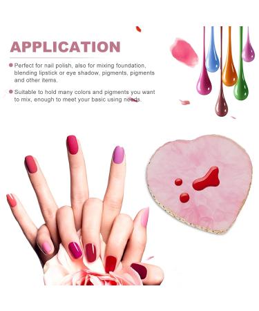 Minkissy 2PCs Resin Mixing Palette - Heart Shaped Nail Art & DIY Color Mixing Tray for Gel Polish & Crafts - Buy Online on GoSupps.com