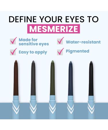 Prime Prometics PrimeEyes Glide Eyeliner for Mature Women Waterproof Long-Stay and Mess-Proof Gel Cream Texture Discreet Sharpener and Effective Smudger (Smoky) - Buy Online on GoSupps.com