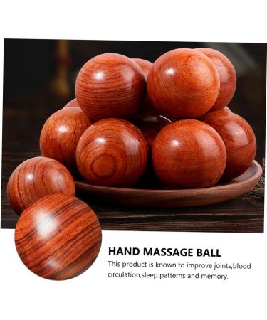 Beavorty Solid Wood Massage Balls - Stress Relief & Foot Massage Training | 5cm Round Chinese Handballs - Buy Online on GoSupps.com