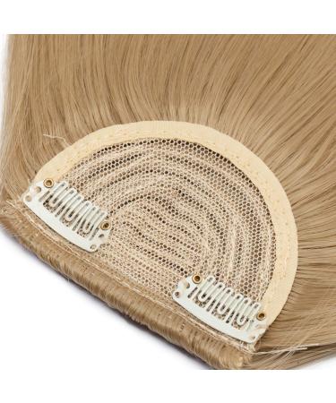 SEGO Clip-in Pony Hairpiece Extensions - Realistic Medium Blonde Fringe Bangs | One Piece Front Hair Extensions - Buy Online on GoSupps.com