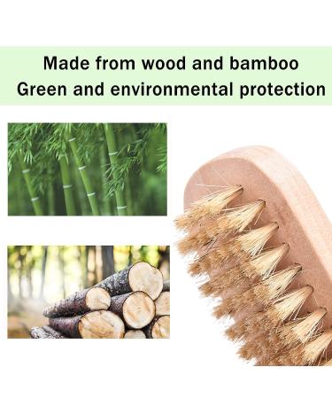 Dual Nail Brush & Buffing Block Set - Wooden Nail Care Tool for Men and Women - Buy Online on GoSupps.com