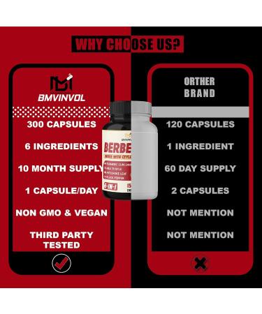 2 Pack Berberine HCl- Plus Ceylon Cinnamon Turmeric Milk Thistle Artichoke Black Pepper Berberine HCI Root Supplements Pills - Immune System - Buy Online on GoSupps.com