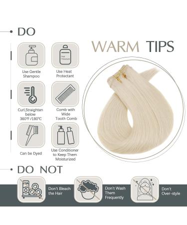 Runature Real Hair Treat Extensions - Platinum Blonde Sew-In Weaving 30cm 70g #60 - Smooth & Durable - Buy Online on GoSupps.com