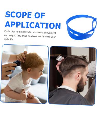 WOFASHPURET Diy Adjustable Silicon Headbands for Men Mens Headband Neckline Shaving Trimming Template Haircut Fading Guide Silicone Hair Trimming Guide Man Scissors Portable Silica Gel 68x4.4cm Blue - Buy Online on GoSupps.com