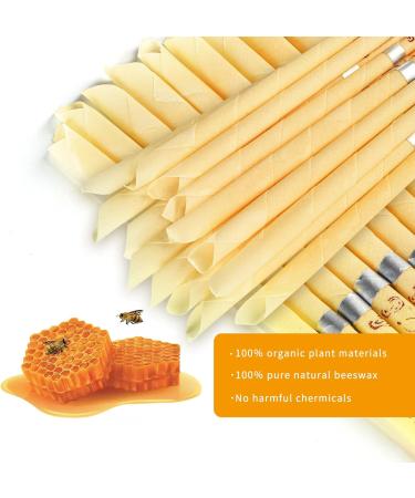 Beeswax Ear Candles 16-Pack for Ear Wax Removal - Cleaner Tool for Personal Ear Care - Buy Online on GoSupps.com