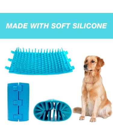 Coality Dog Paw Cleaner - Portable Silicone Paw Cleaner for Dogs | Removes Mud, Muck & Dirt | Includes Lanyard, Microfiber Towel & Bathing Brush | Essential for Pet Owners - Buy Online on GoSupps.com