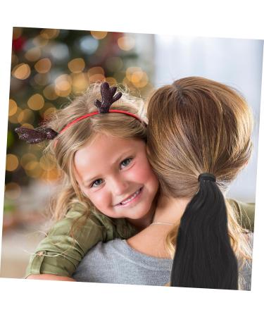 DOITOOL Braid Wig Ponytail Wig Braids Wig Hat Hair Wigs for Women Synthetic Ponytail Extention Hair Extensions for Braids Ponytail Extension Extend Girl Women's High Temperature Wire 90X5CM Black - Buy Online on GoSupps.com