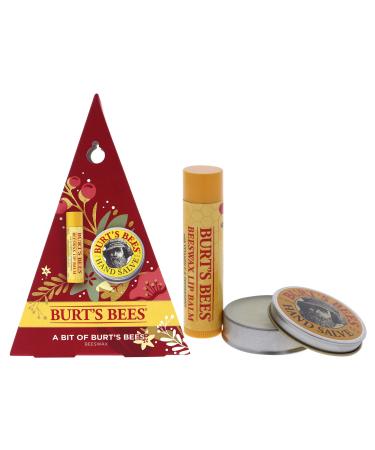 Burts Bees A Bit of Burts Bees Kit - Beeswax Unisex 0.15oz Beeswax Lip Balm 0.3oz Hand Salve 2 Pc