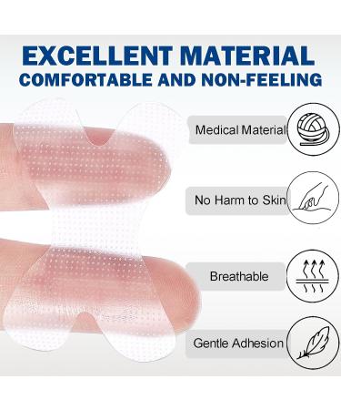 Gentle Transparent White Tape 120 Pcs - Hypoallergenic Tape for Sensitive Skin Painless Removal Breathable Comfortable to Exercise ﻿ - Buy Online on GoSupps.com