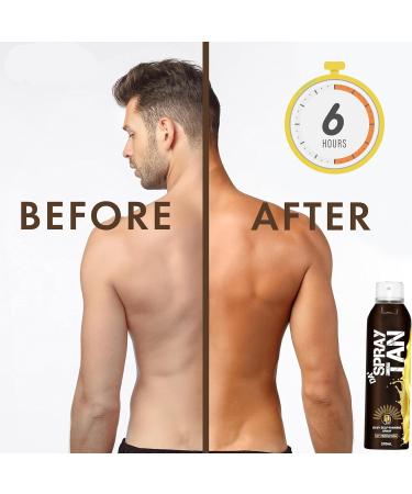 Da Dude Da Spray Tan - Self Tan Spray for a Natural Looking Fake Tan - Quick-Drying False Tan Mist - Face Tan & Body Fake Spray Tan for Beneficial Skin Care - Buy Online on GoSupps.com