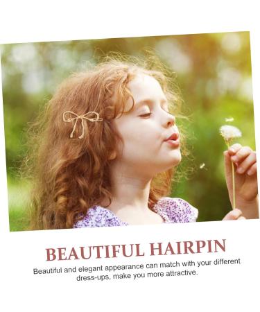 FRCOLOR Bow Hairpin Hair Pin Hair Accessories Tiara Hair Clips Hair Barrettes Cute Hair Clip Bow Clip for Girl Hair Bows Clip for Girls Girl Hair Bow Clip Copper Miss Headgear Fashion - Buy Online on GoSupps.com