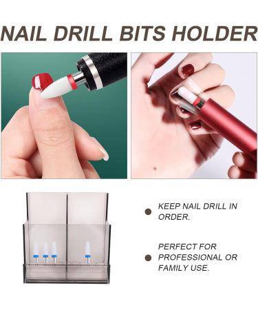 POPETPOP 4 Pcs Storage Rack Clear Makeup Brush Holder Nail Art Organizers and Storage Nail Stand Nail Tech Organizer Nail Technician Organizer Bit Holder Armrest Tweezers Plastic 10.3x9.7cmx4pcs Blackx4pcs - Buy Online on GoSupps.com