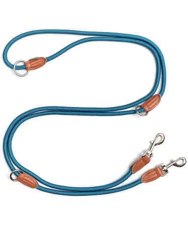 Leitengr n dog leash big dogs |Guide 3M adjustable with 2 carabiners |3 meters long x 1.1 cm |Only 300 g |Devon model |Petrol Barrier Reef 3 m x 1.1 cm - Buy Online on GoSupps.com