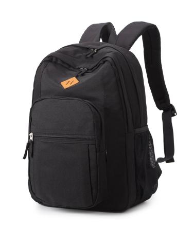 Abshoo Classical Basic Travel Backpack For School Water Resistant Bookbag Black