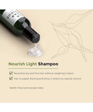 Lazartigue Nourish-Light Shampoo | Vegan | Nourishes Dry & Fine Hair | Soybean Oil | 8.4 fl oz | Natural Volume & Shine - Buy Online on GoSupps.com