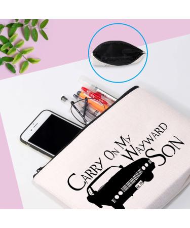 Carry On My Wayward Son Makeup Bag - Perfect for Fans | Shop Internationally - Buy Online on GoSupps.com