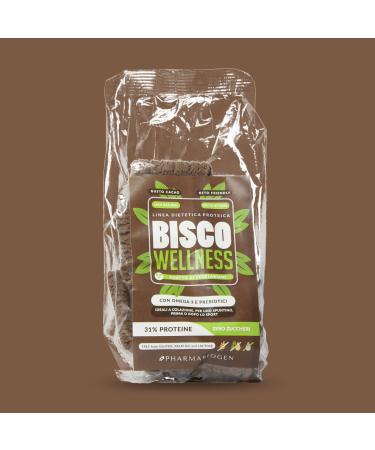 Pharmabiogen Bisco Wellness Low Carb Protin Cookies with Omega3 and prebiotics cocoa taste vegan format 200 g