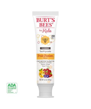 Burt's Bees Kids Fluoride Toothpaste Fusion Fruit 4.2oz (Pack of 4) - Buy Online on GoSupps.com