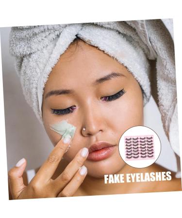 minkissy 14 Pairs Fake Eyelashes False Lashes Lash Extensions Individual Lashes with Color Individual Lashes Colored Eyelashes Cluster Lashes Color Lashes Imitation Extend Fluffy - Buy Online on GoSupps.com