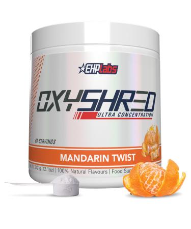 EHPlabs OxyShred Thermogenic Pre Workout Powder & Shredding Supplement - Clinically Proven Pre Workout Powder with L Glutamine & Acetyl L Carnitine Energy Boost Drink - Mandarin Twist 60 Servings