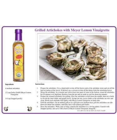 Garlic Gold Meyer Lemon & Olive Oil Vinaigrette Salad Dressing - Organic, Soy, Canola, Sugar Free, Keto & Paleo Friendly 8.44 oz - Buy Online on GoSupps.com