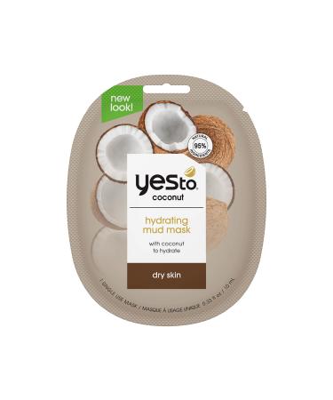 Yes To Coconut Ultra-Hydrating Moisturizing Mud Mask Coconut Oil and Kaolin Clay To Hydrate and Smooth Skin 1-Pack