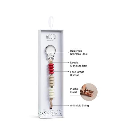 Adora Baby Gifts Pacifier Clips - Silicone Binky Clip for Boys & Girls - Buy Online on GoSupps.com
