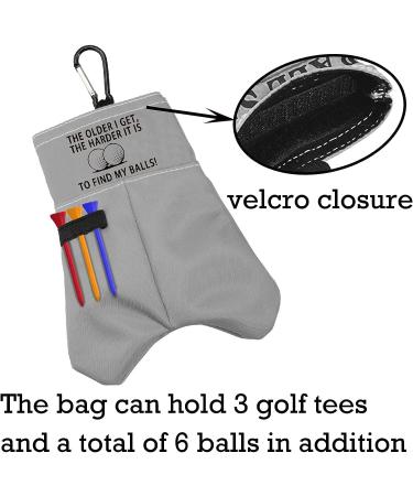BLUPARK Funny Golf Ball Storage Bag for Grandpa Dad - The Older I Get, The Harder It is to Find My Balls - Buy Online on GoSupps.com
