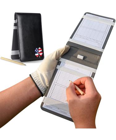 CRAFTSMAN GOLF USA Clover Leather Scorecard & Yardage Book Holder Cover Also Accept Custom Order with Your Name or Phrase Stitched US Clover - Buy Online on GoSupps.com