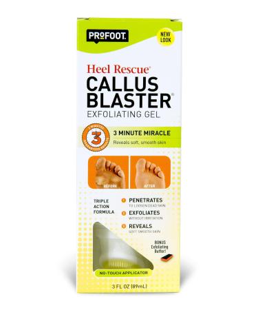 PROFOOT Heel Rescue Callus Blaster Exfoliating Gel, 3 Ounce