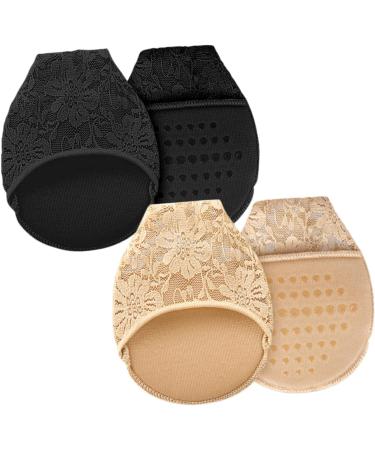 Holibanna 8 Pairs Lace Forefoot Pad Pumps High Heels for Women High Heel Liner Socks Half Forefoot Pads for Women Cotton Socks No Show Socks Floor Mat Cotton Pad Women's Non-slip - Buy Online on GoSupps.com