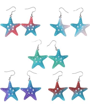 Feylie Fantasy Resin Dangling Earrings | Stylish Small Creoles | Statement Jewelry for Women & Girls - Buy Online on GoSupps.com