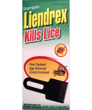 Liendrex Lice Shampoo 4 oz - Kills Lice - Mata Piojos - Champu - Buy Online on GoSupps.com