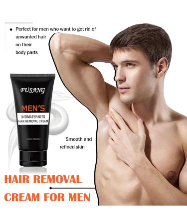 Intimate Hair Removal Cream for Men | Easy Application & Durable Formula | Flawless Depilatory Cream for All Skin Types - Black Box - Buy Online on GoSupps.com