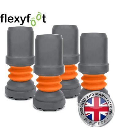 Flexyfoot 22mm Shock Absorbing Walking Stick Ferrule - Pack of 1 Grey - Buy Online on GoSupps.com