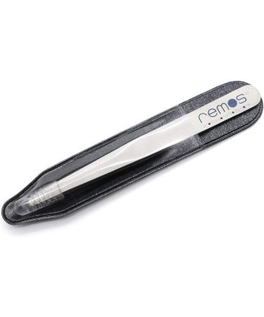 Buy REMOS Stainless Steel Eyebrow Tweezers with Round Tip - 9.5 cm | Precision Grooming Tool for Perfect Brows - International Shipping Available - Buy Online on GoSupps.com