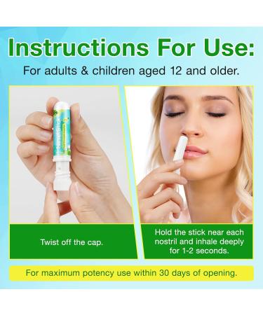 Ruduwu 4 Pack Nasal Stick Nasal Inhaler Stick Nose Inhaler Boost Energy Set Inhaler Sinus & Congestion Relief Daily Relaxation Stress Relief Pure Natural Ingredients - Buy Online on GoSupps.com