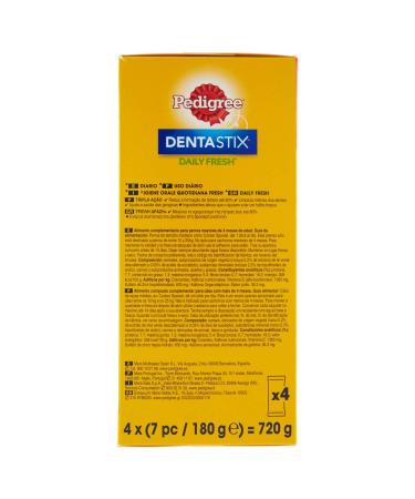 PEDIGREE Denta Stix Fresh Multipack for Medium Dogs (10-25kg) - 4x7 Pieces (720g) - Dental Chews for Fresh Breath & Healthy Teeth - Buy Online on GoSupps.com