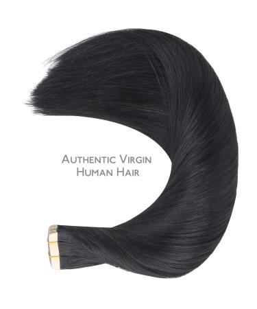 Buy If Salife Tape Extensions | 20Pcs Real Hair 60g 26 Inch Deep Black Remy Invisible Tape Ins | Silky Straight Skin Weft - Buy Online on GoSupps.com