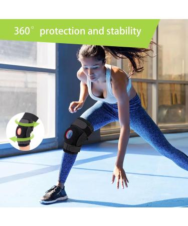 Buy Adjustable Hinged Knee Brace XL - Dual Side Hinges Open Patella Pain Relief & Stable Support - International Shipping - Buy Online on GoSupps.com