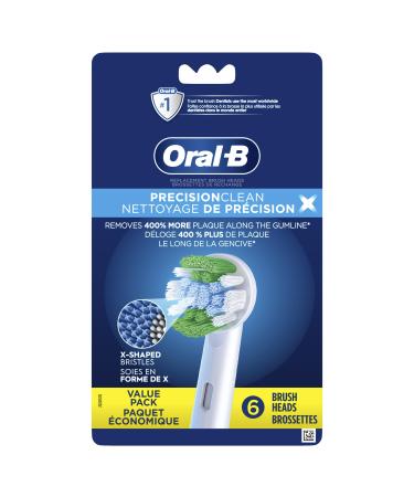 Oral-B Precision Clean Replacement Brush Heads for an Oral-B Electric Toothbrush Pack of 6