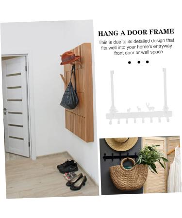 PRETYZOOM Nail Door Hook Wall Hanger Hooks Door Hooks for Hanging Door Coat and Hat Hook Cartoon Clothing 45X36.5X3CM White - Buy Online on GoSupps.com
