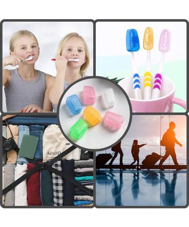 Catelves 10-Piece Travel Toothbrush Set with Protective Caps - 5 Color Options Available - Perfect for Travel and Hygiene - Buy Online on GoSupps.com