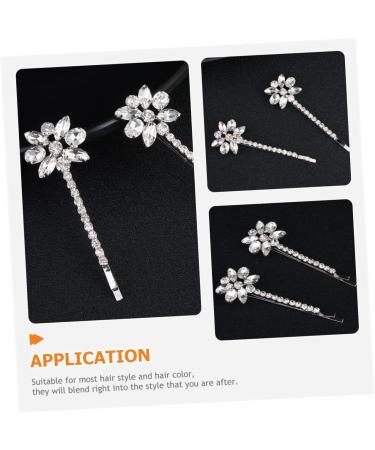 Angoily 8 Pairs Bridal Rhinestone Barrette 90s Jewelry for Women Pearl Hair Accessories Pearl Hair Clips Hair Clips for Women Highlights Hair Dye Kit Pin Miss Wedding Zinc Alloy - Buy Online on GoSupps.com